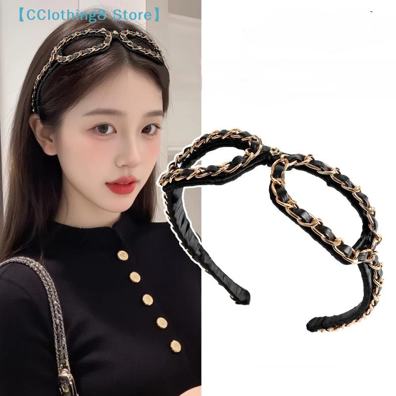 Vintage Chain Leather Headband - Sunglass Retainer Cord บทวิจารณ์และราคา