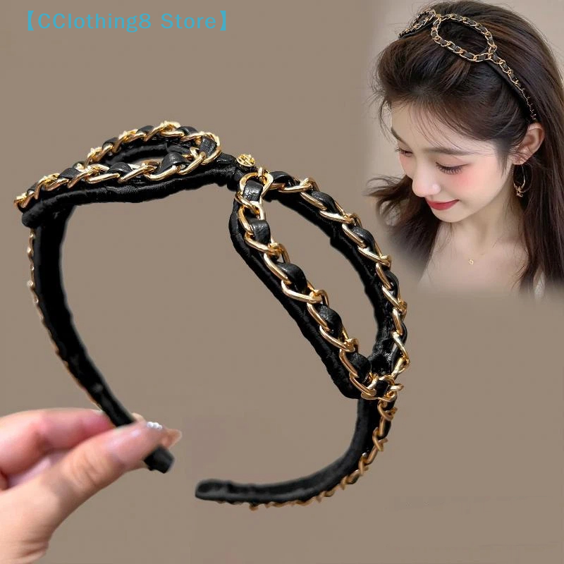 Vintage Chain Leather Headband - Sunglass Retainer Cord บทวิจารณ์และราคา