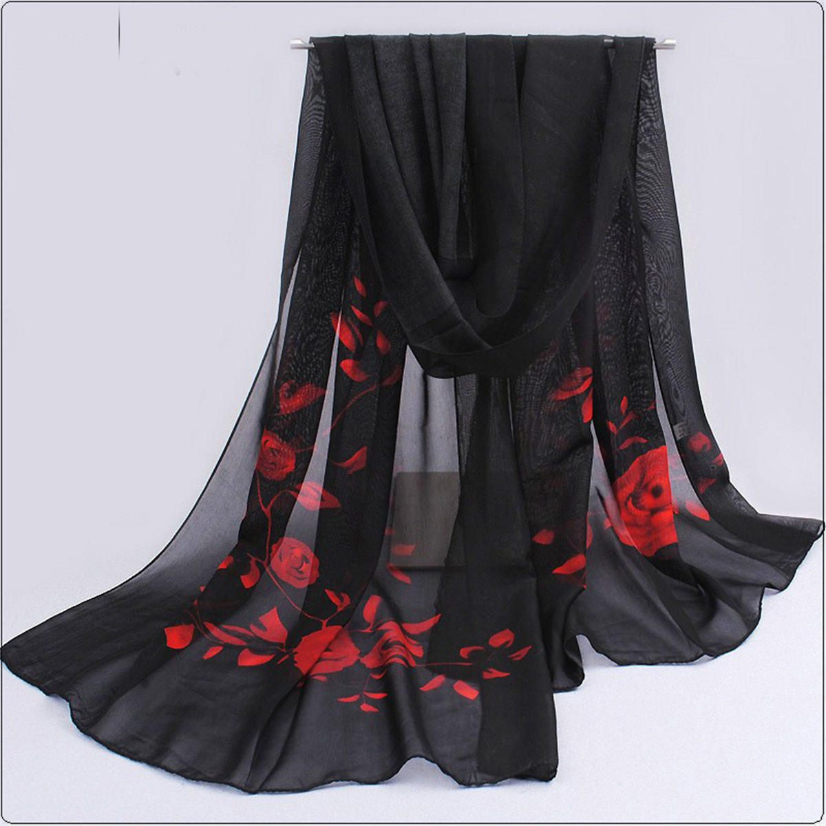 1pcs Chiffon Scarf Simple Eleg - Beach Towel Large บทวิจารณ์และราคา