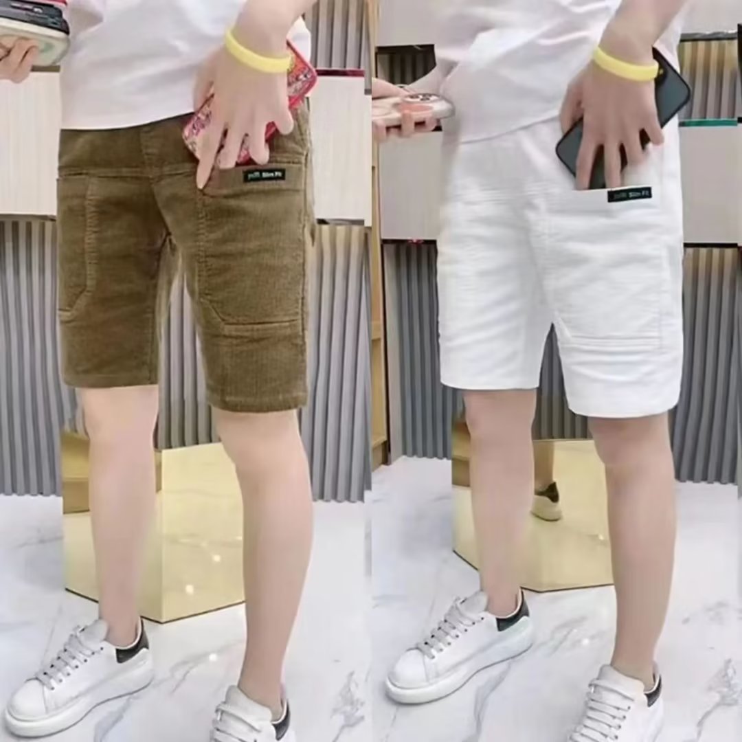 Slim Fit Summer Thin Corduroy  - Shorts Chino Slim บทวิจารณ์และราคา