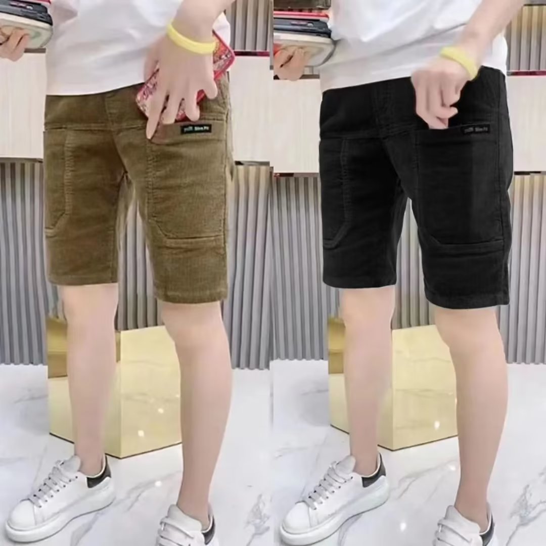Slim Fit Summer Thin Corduroy  - Shorts Chino Slim บทวิจารณ์และราคา