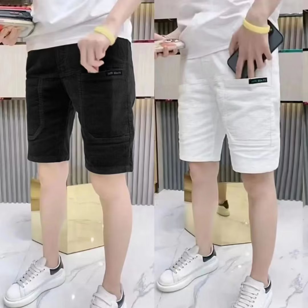 Slim Fit Summer Thin Corduroy  - Shorts Chino Slim บทวิจารณ์และราคา