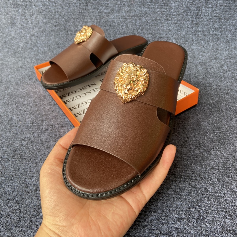 size 38-48 original shoes bran - Flip Flop Leather Men บทวิจารณ์และราคา