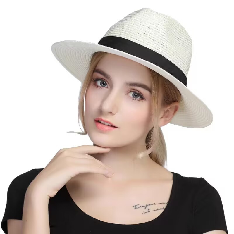 Large Size 56-60cm New Natural - Bucket Hat Straw บทวิจารณ์และราคา