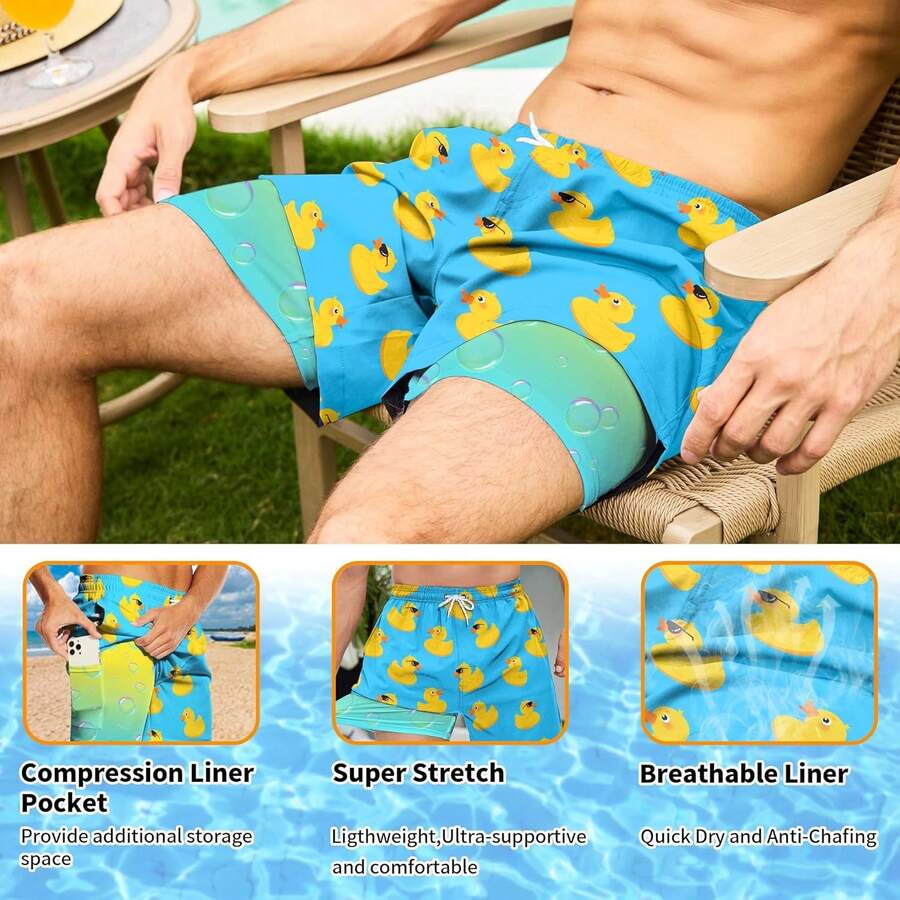 Mens Quick Dry Swim Trunks Wit - Swim Trunk Quick Dry บทวิจารณ์และราคา