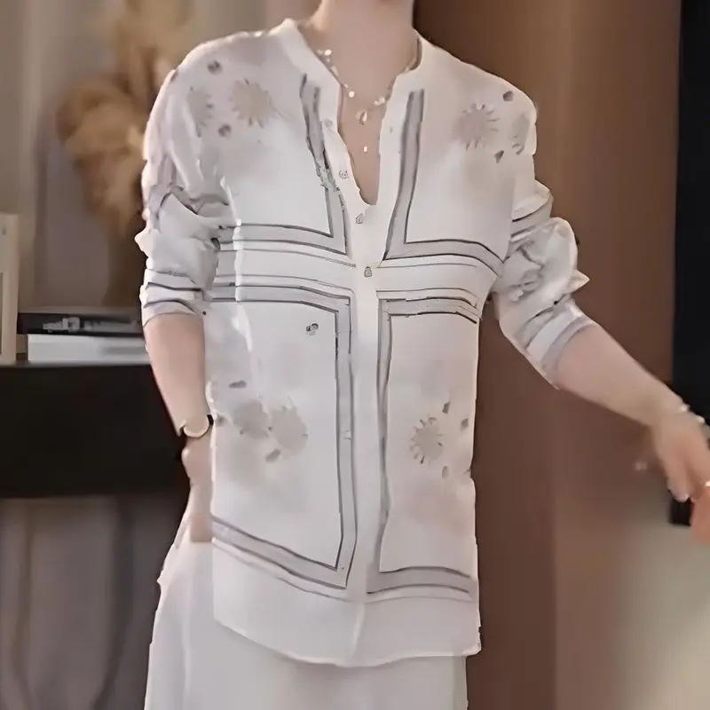 Women New Design Loose Tempera - Resort Shirt Floral บทวิจารณ์และราคา