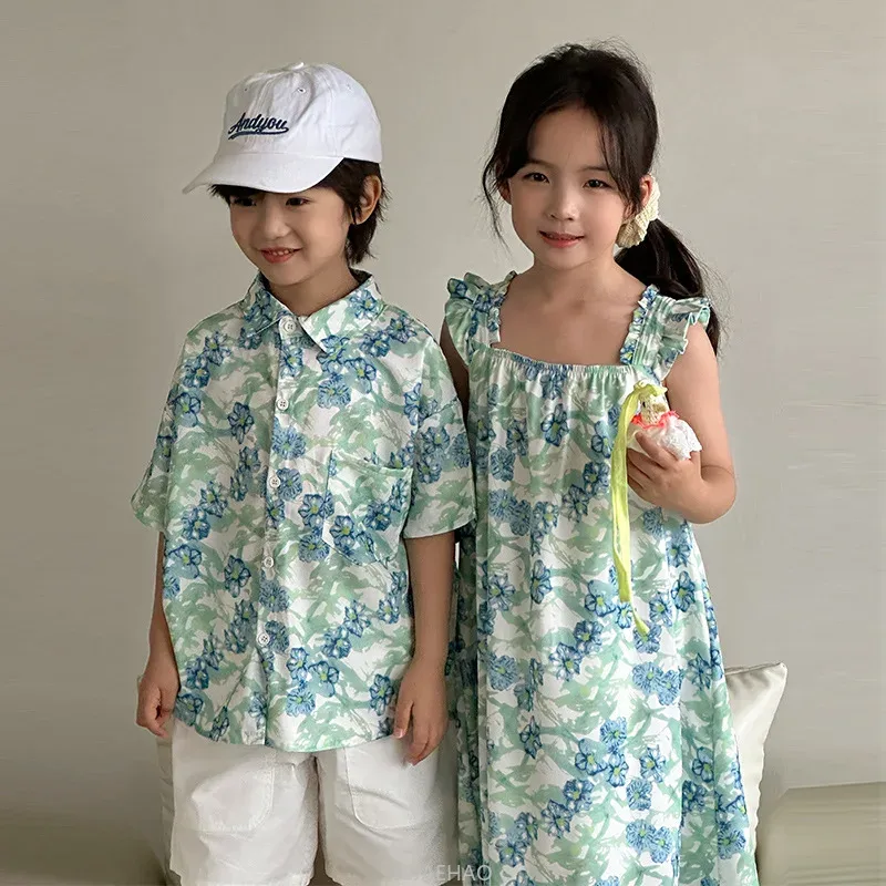 Look Boys Shirts Korean Childr - Resort Shirt Floral บทวิจารณ์และราคา