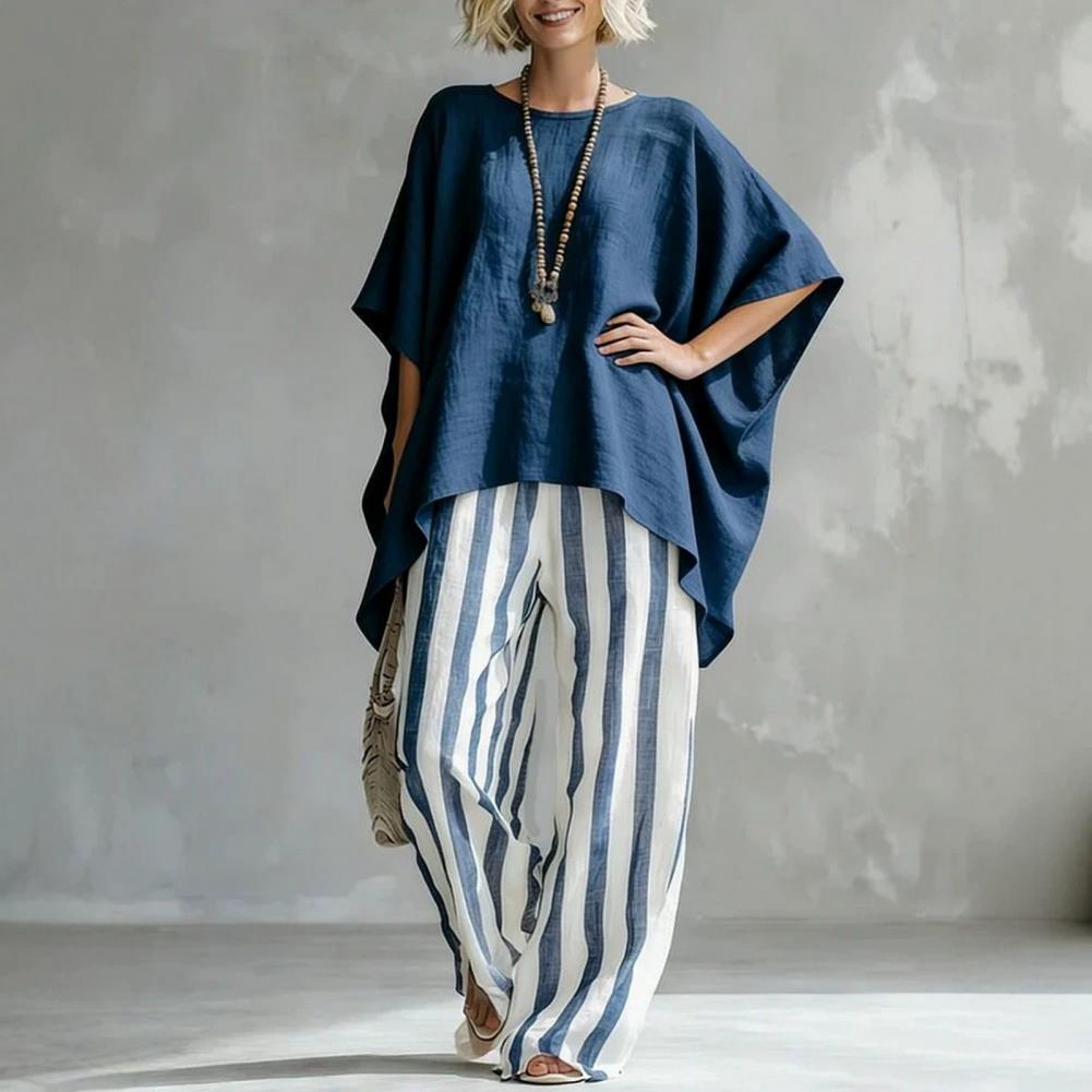 Cotton Linen Women T-shirt Pan - Linen Shirt Breathable บทวิจารณ์และราคา