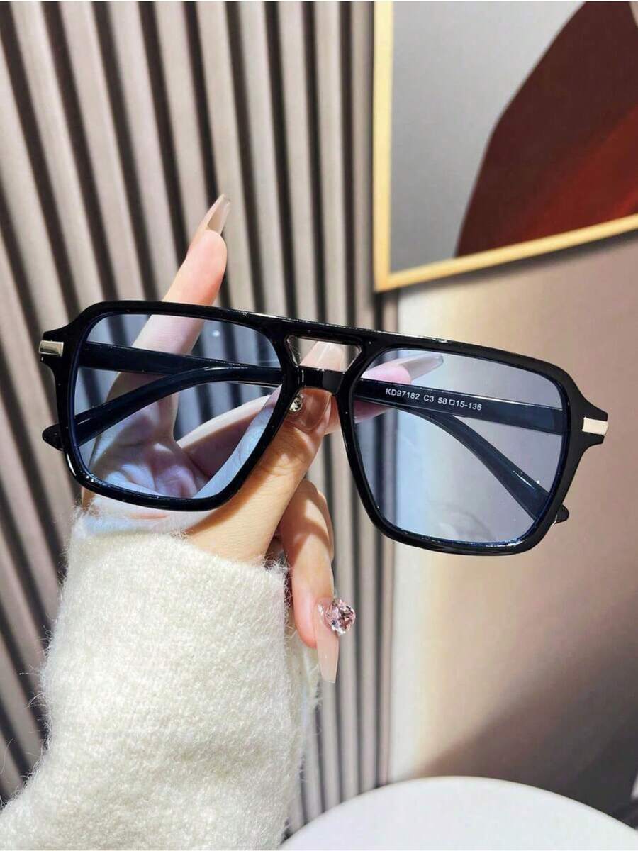Fashion Double Bridge Aviator  - Sunglasses Aviator Polarized บทวิจารณ์และราคา
