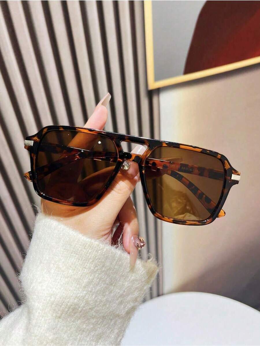 Fashion Double Bridge Aviator  - Sunglasses Aviator Polarized บทวิจารณ์และราคา