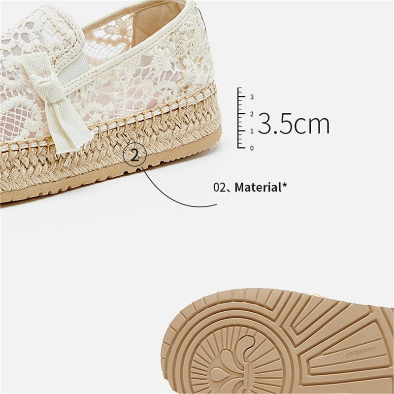 Joy&Mario Platform Women Loafe - Espadrille Slip On บทวิจารณ์และราคา
