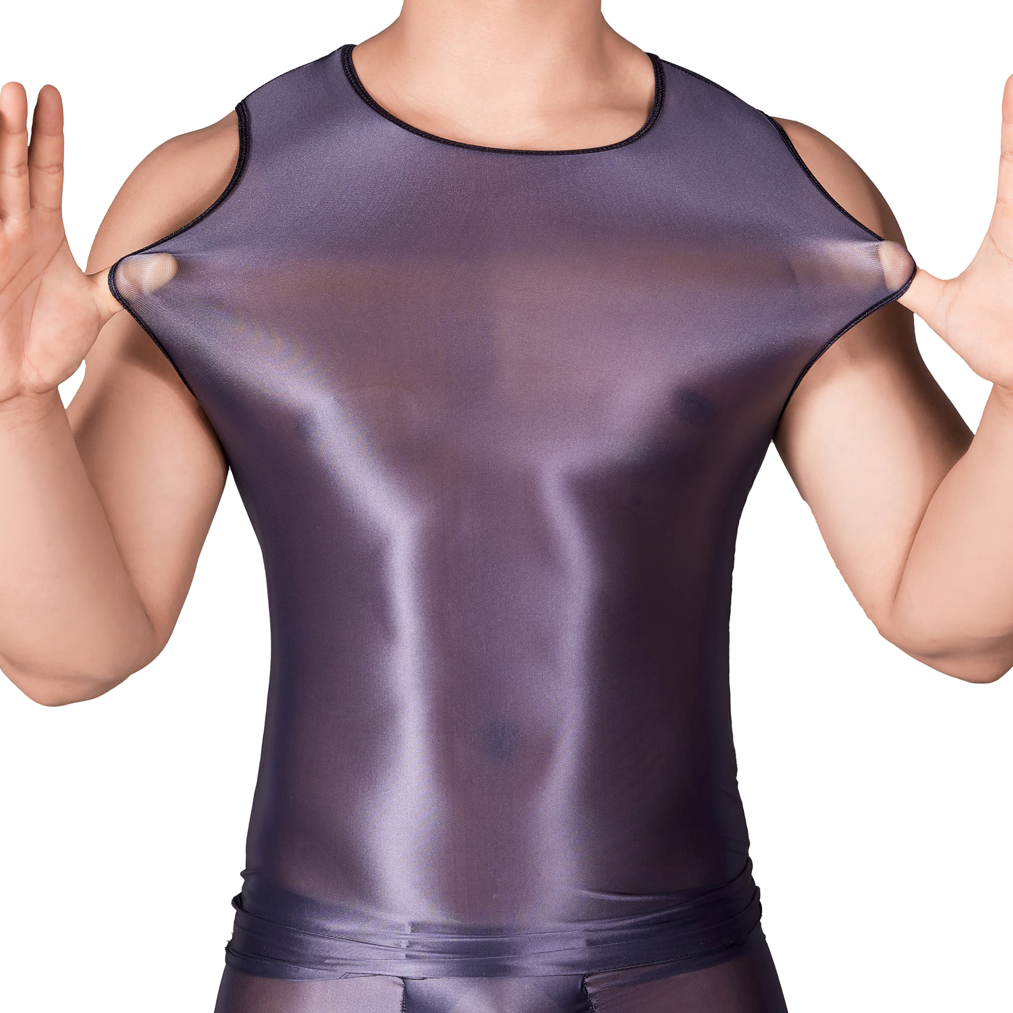 Solid Color Men's Slim Smooth  - Tank Top Muscle บทวิจารณ์และราคา