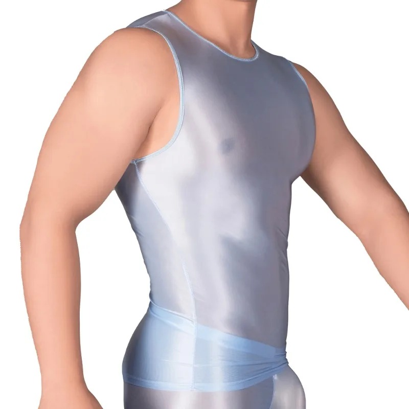 Solid Color Men's Slim Smooth  - Tank Top Muscle บทวิจารณ์และราคา