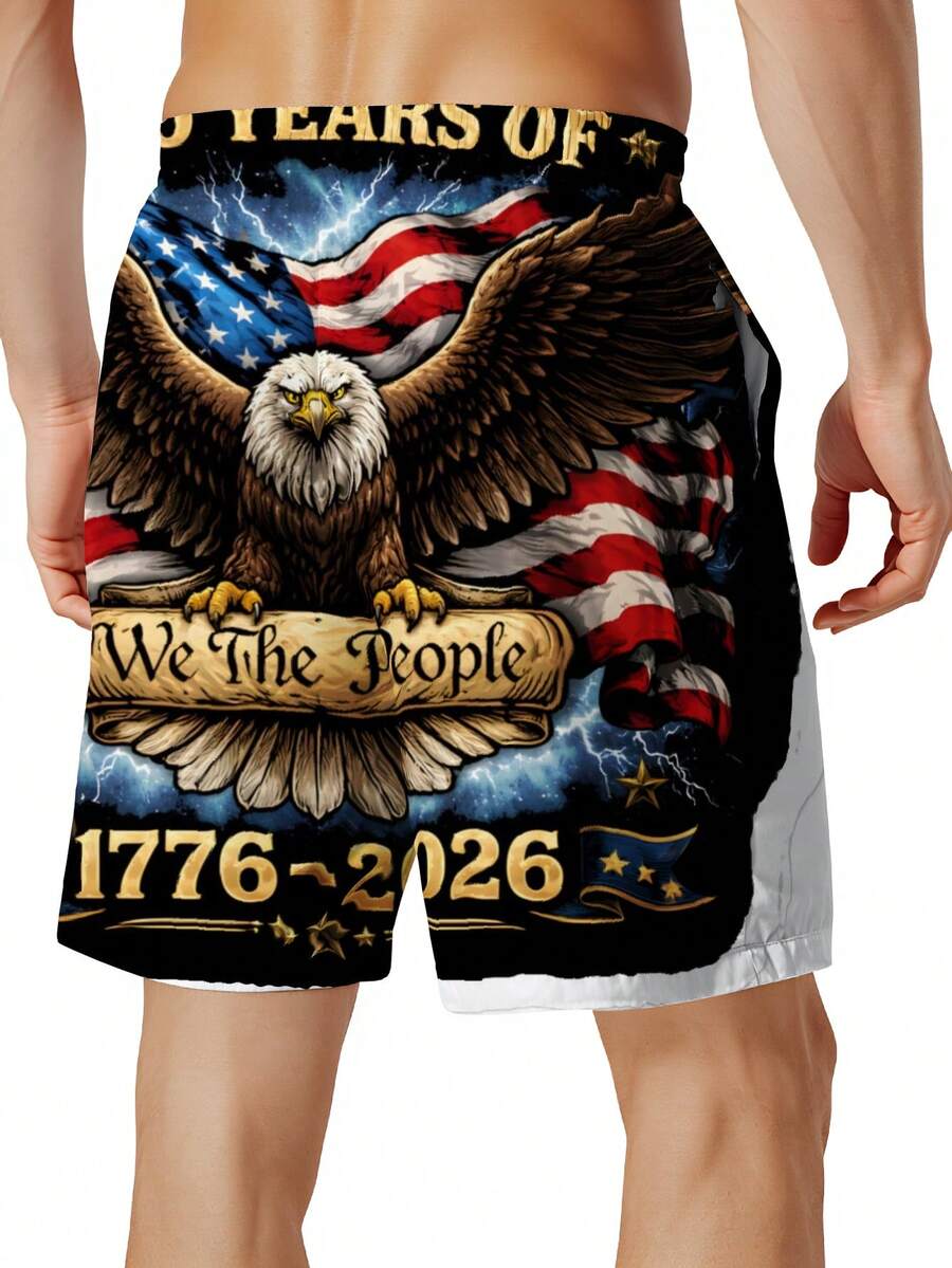 Patriotic Swim Trunks Men Beac - Swim Trunk Quick Dry บทวิจารณ์และราคา