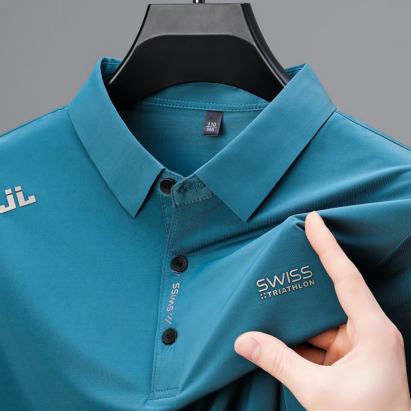 New Men's Business Casual Shor - Polo Shirt Pique บทวิจารณ์และราคา