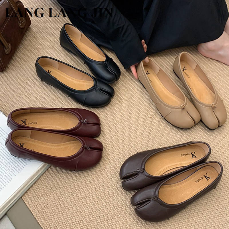 Spring Split Toe Women Ballet  - Espadrille Slip On บทวิจารณ์และราคา