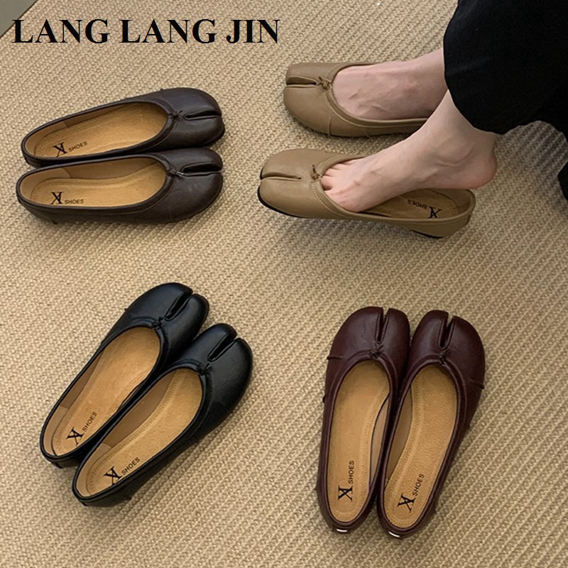 Spring Split Toe Women Ballet  - Espadrille Slip On บทวิจารณ์และราคา