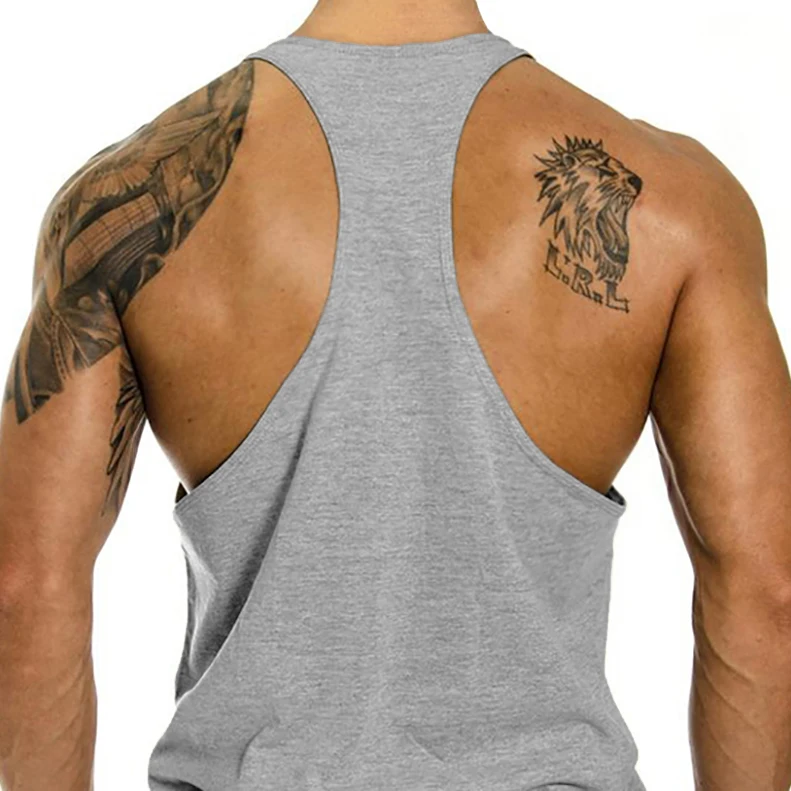 Men's Cotton Sleeveless Tees G - Tank Top Muscle บทวิจารณ์และราคา