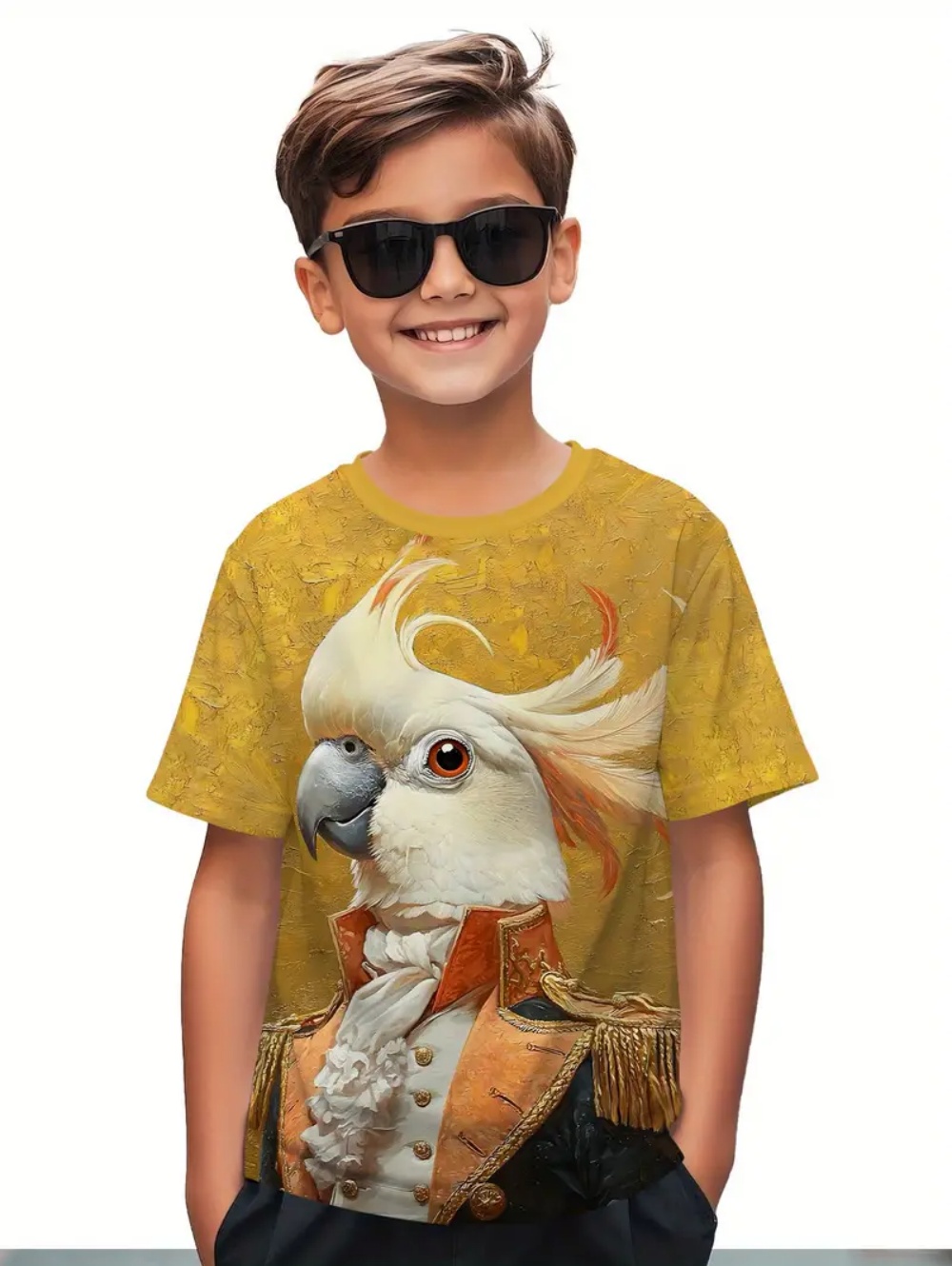 Kids' Tropical Macaw Parrots B - Tee Graphic Print บทวิจารณ์และราคา