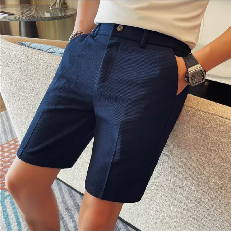 Men's Elastic Waist Summer Sho - Shorts Chino Slim บทวิจารณ์และราคา