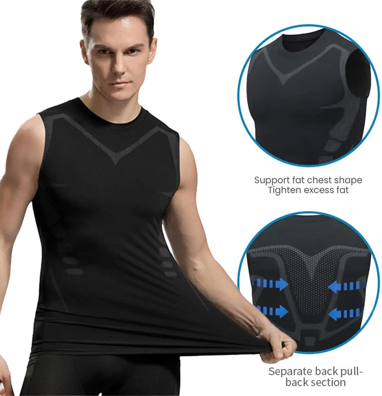 Compression Tank Top Men Gym S - Tank Top Muscle บทวิจารณ์และราคา