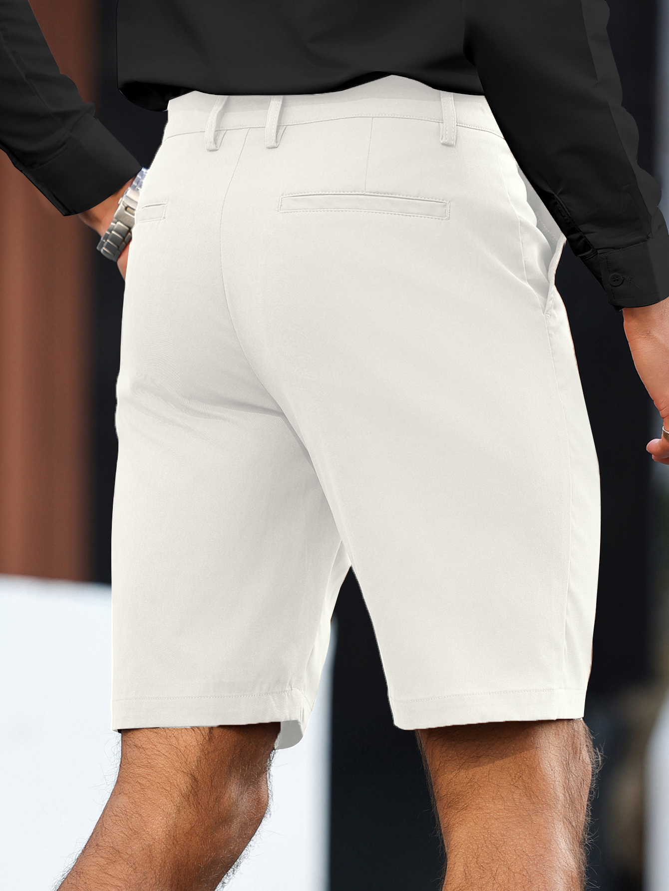 Men's Summer Stretch Chino Sho - Shorts Chino Slim บทวิจารณ์และราคา