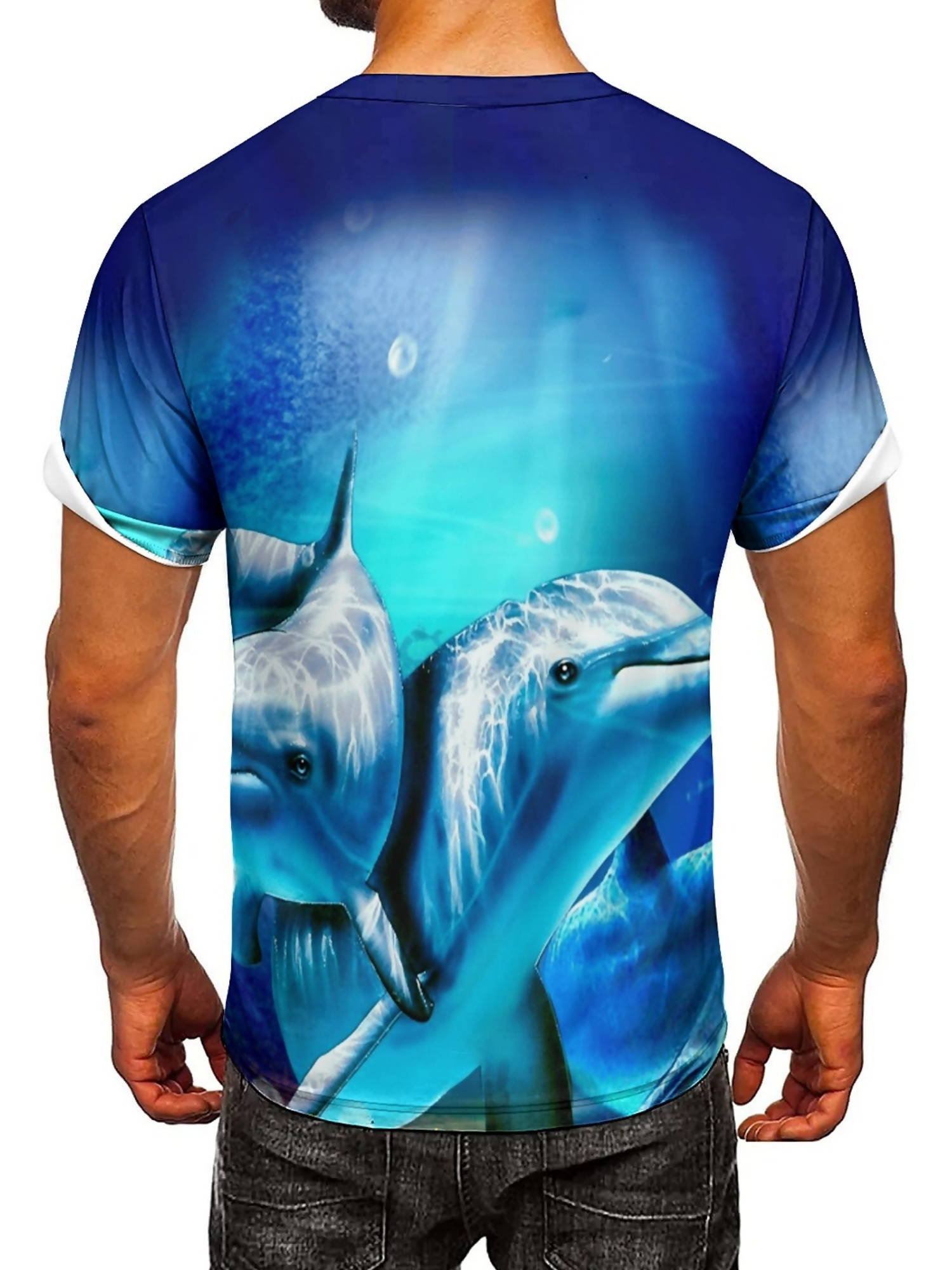 Men'S Ocean Animal Dolphin Pri - Tee Graphic Print บทวิจารณ์และราคา
