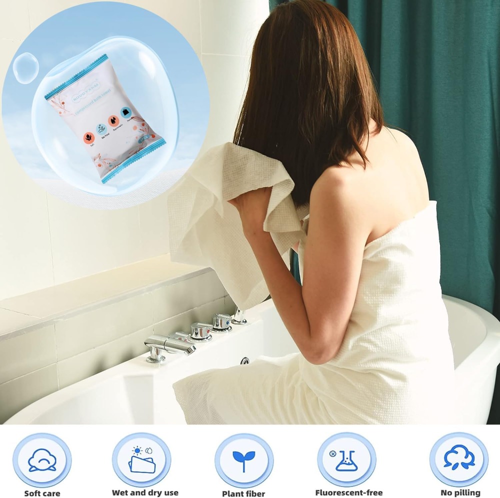 6 Packs Large Compressed Towel - Beach Towel Large บทวิจารณ์และราคา