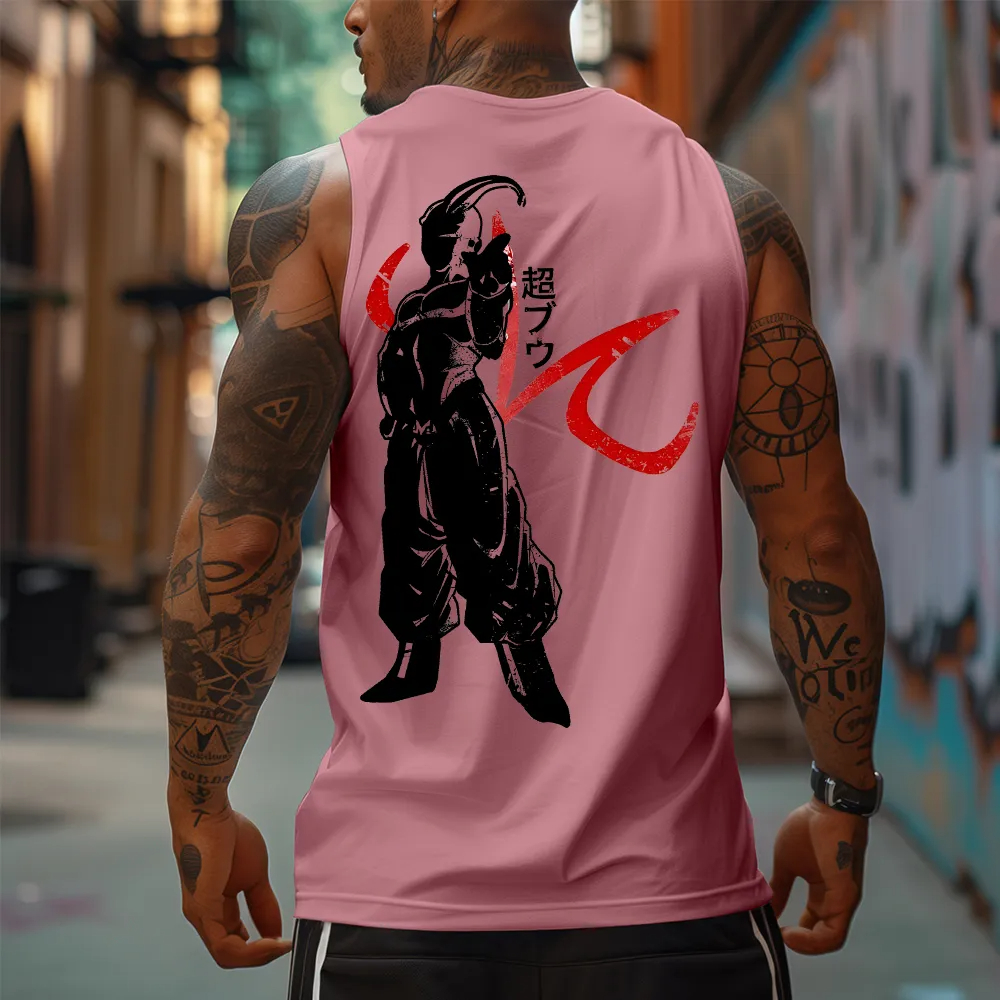 Majin Buu Dragon Ball Anime Pr - Tank Top Muscle บทวิจารณ์และราคา
