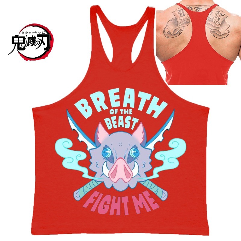 GYM Mens Tank Top Brand (Demon - Tank Top Muscle บทวิจารณ์และราคา