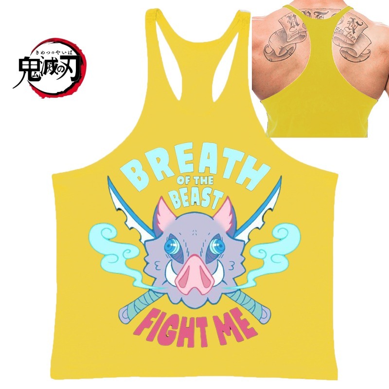 GYM Mens Tank Top Brand (Demon - Tank Top Muscle บทวิจารณ์และราคา