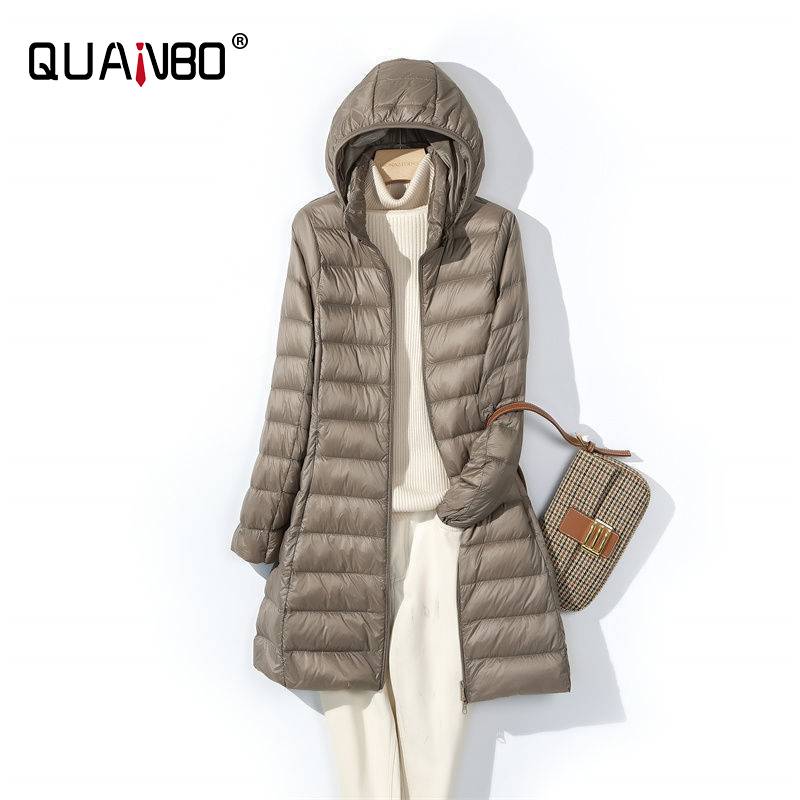Women Long Puffer Jackets 2024 - Packable Hat Nylon บทวิจารณ์และราคา