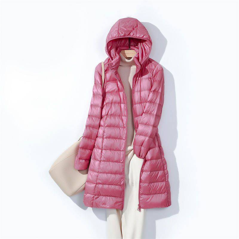 Women Long Puffer Jackets 2024 - Packable Hat Nylon บทวิจารณ์และราคา