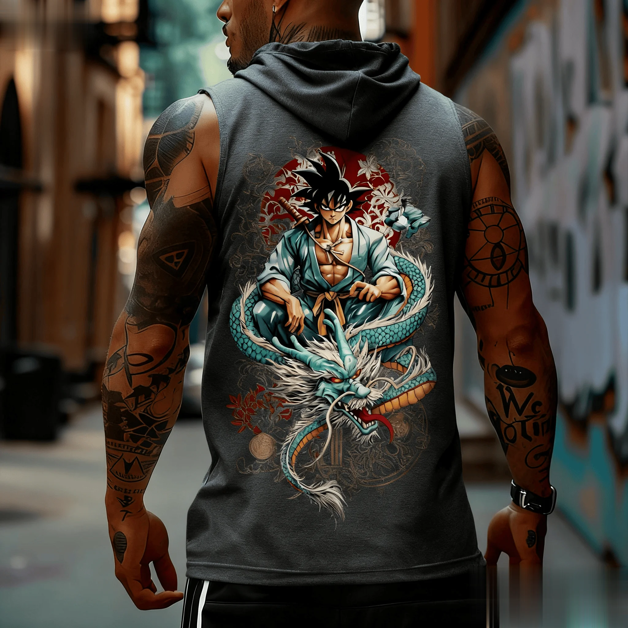 Dragon Ball Goku Anime Men Tan - Tank Top Muscle บทวิจารณ์และราคา