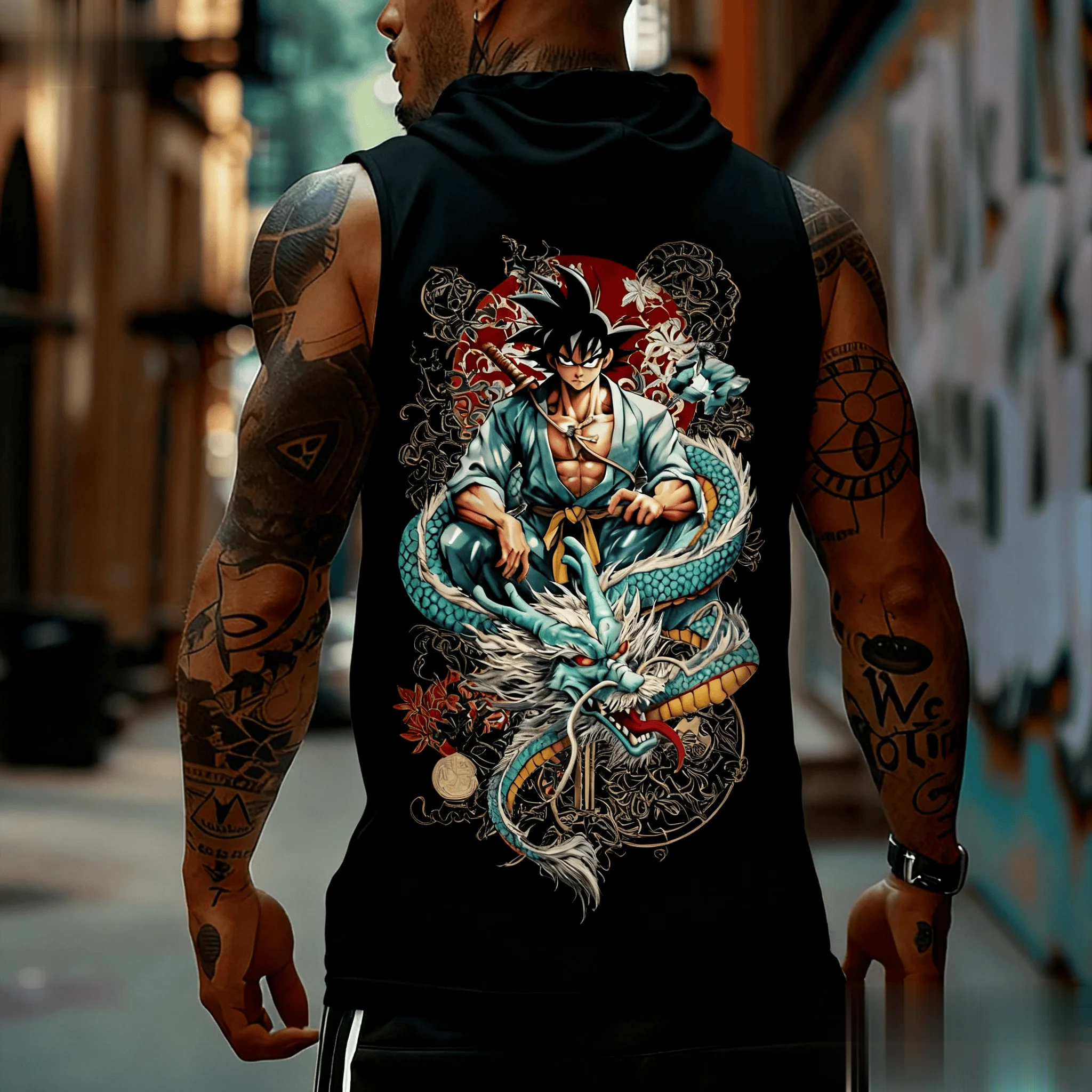 Dragon Ball Goku Anime Men Tan - Tank Top Muscle บทวิจารณ์และราคา