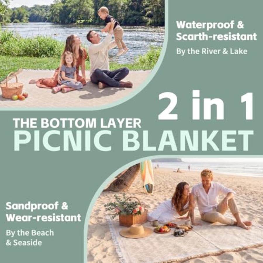 2 in 1 Extra Large Boho Beach  - Beach Towel Large บทวิจารณ์และราคา