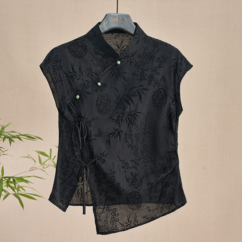 Retro Thin Shirt New Chinese S - Shirt Camp Collar บทวิจารณ์และราคา