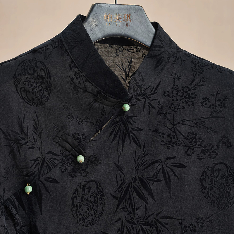 Retro Thin Shirt New Chinese S - Shirt Camp Collar บทวิจารณ์และราคา