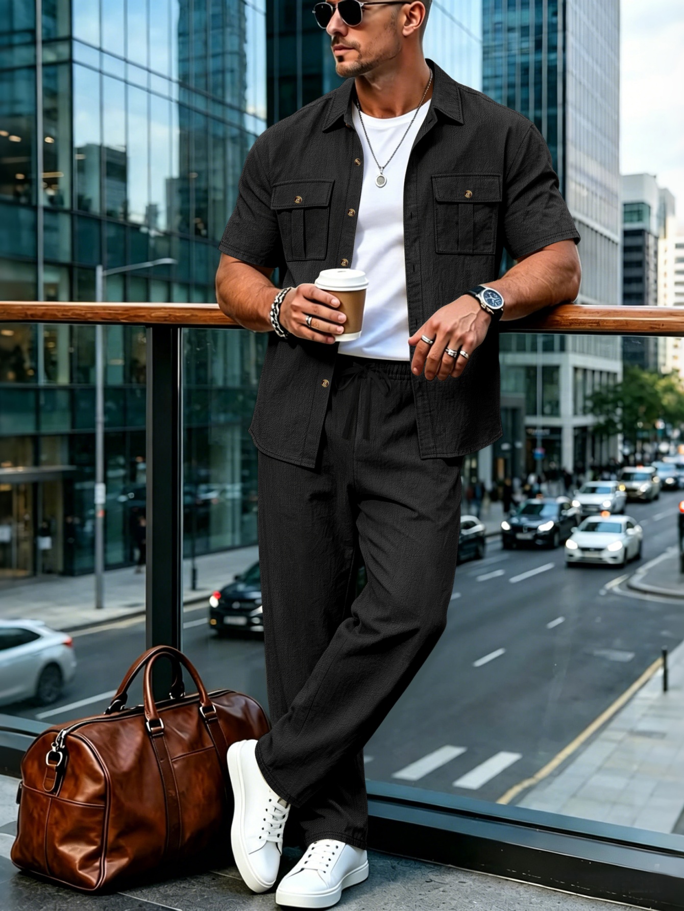 2026 Men's Cotton Linen Short  - Short Linen Drawstring บทวิจารณ์และราคา