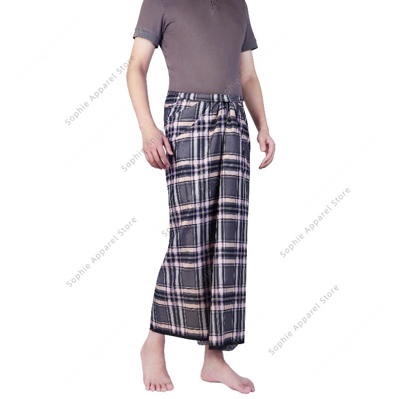 Batik Sarong Skirt for Beach W - Sarong Men Wrap บทวิจารณ์และราคา