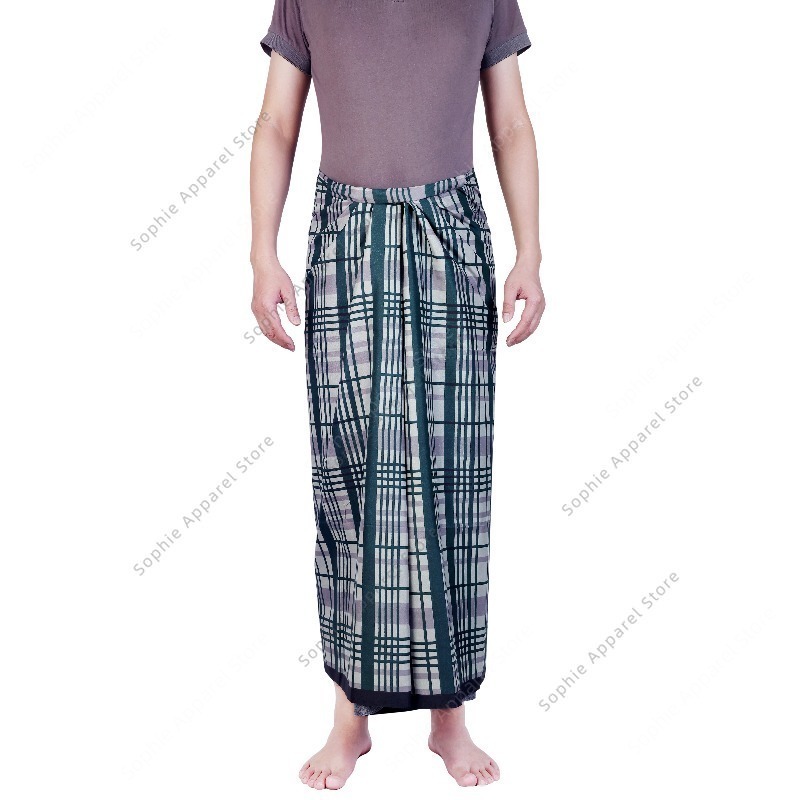 Batik Sarong Skirt for Beach W - Sarong Men Wrap บทวิจารณ์และราคา