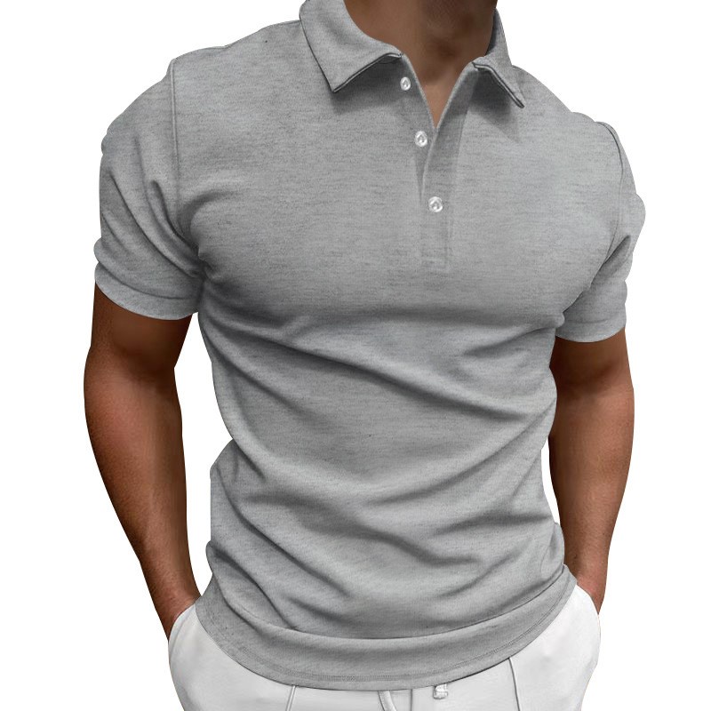Casual Slim Fit Shirt Short Sl - Polo Shirt Pique บทวิจารณ์และราคา