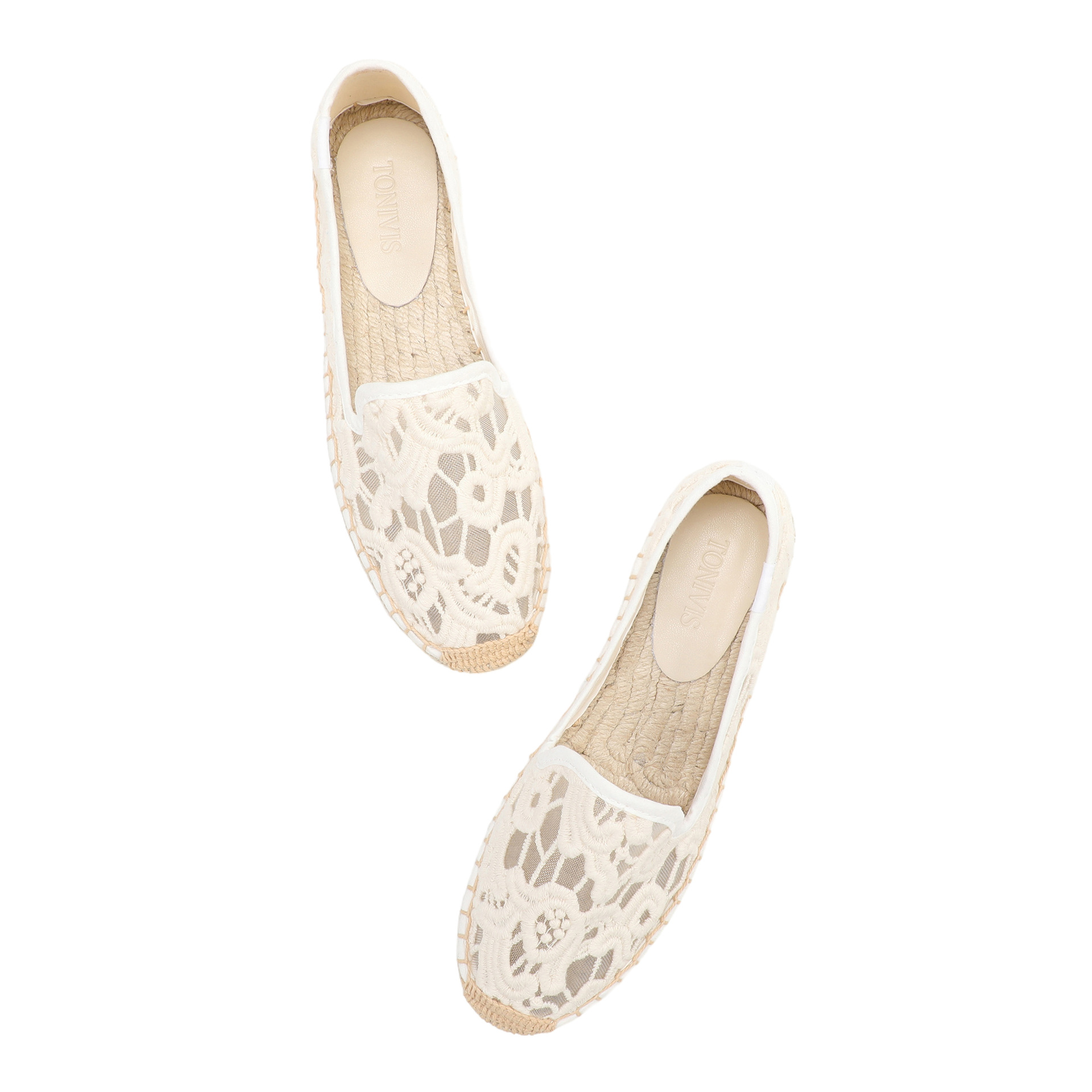 Women Lace Espadrilles Flats S - Espadrille Slip On บทวิจารณ์และราคา