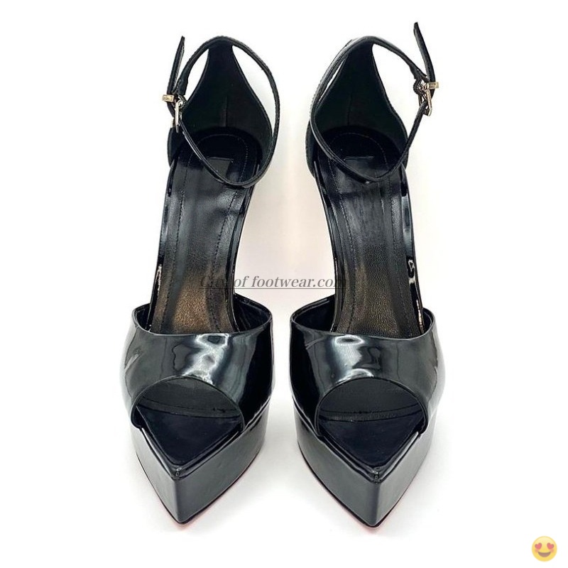 2026 Women's black/nude patent - Casual Sandal Leather บทวิจารณ์และราคา