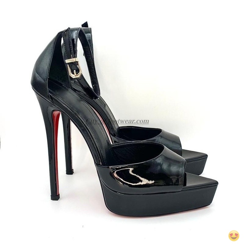 2026 Women's black/nude patent - Casual Sandal Leather บทวิจารณ์และราคา
