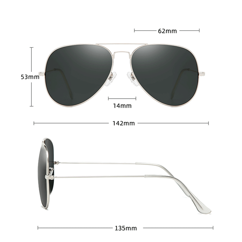 New Fashion Aviation Sunglasse - Sunglasses Aviator Polarized บทวิจารณ์และราคา