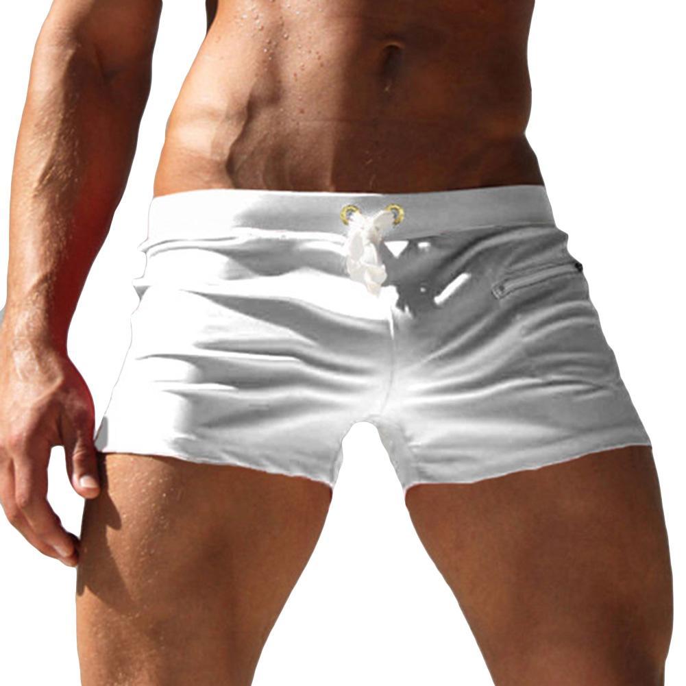 Men Solid Color Swimming Trunk - Trunks Board Surf บทวิจารณ์และราคา