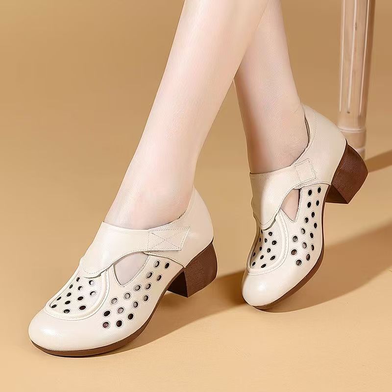 Women's Summer New Leather Hol - Casual Sandal Leather บทวิจารณ์และราคา