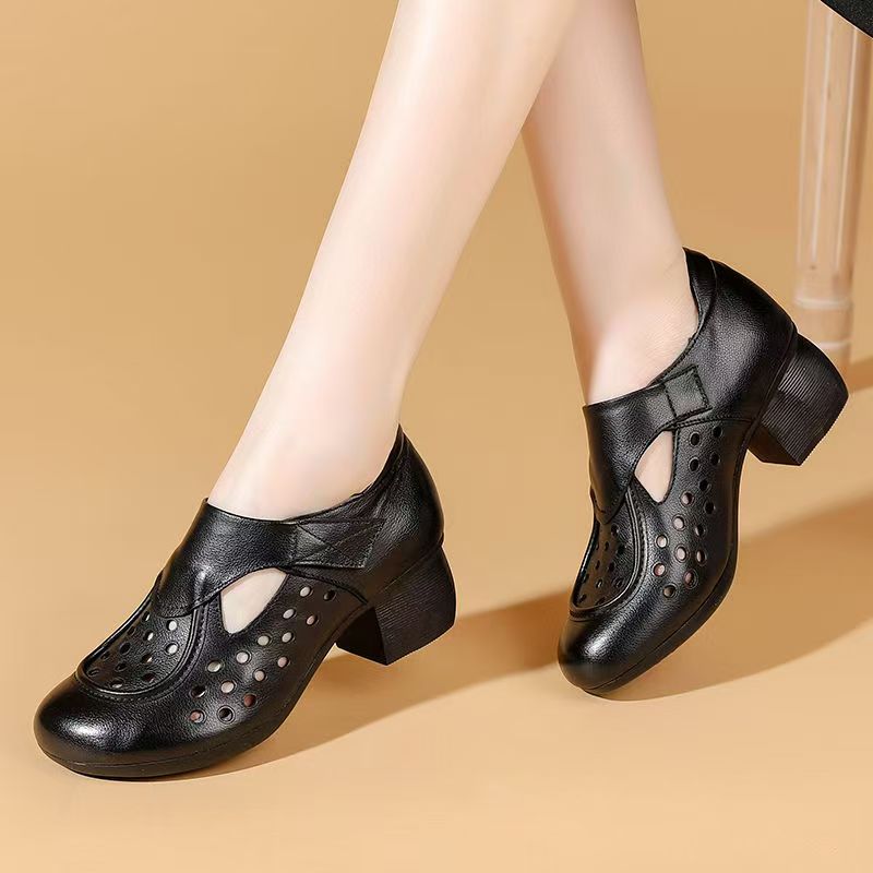 Women's Summer New Leather Hol - Casual Sandal Leather บทวิจารณ์และราคา