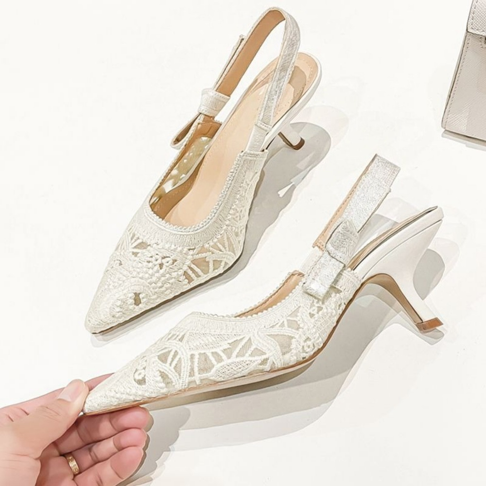 Genuine Leather High Heel Sand - Casual Sandal Leather บทวิจารณ์และราคา